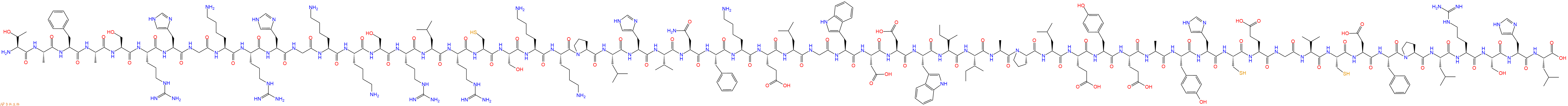 专肽生物产品H2N-Thr-Ala-Phe-Ala-Ser-Arg-His-Gly-Lys-Arg-His-Gly-Lys-Lys-Ser-Arg-Leu-Arg-Cys-Ser-Lys-Lys-Pro-Leu-His-Val-Asn-Phe-Lys-Glu-Leu-Gly-Trp-Asp-Asp-Trp-Ile-Ile-Ala-Pro-Leu-Glu-Tyr-Glu-Ala-Tyr-His-Cys-Glu-Gly-Val-Cys-Asp-Phe-Pro-Leu-Arg-Ser-His-Leu-OH
