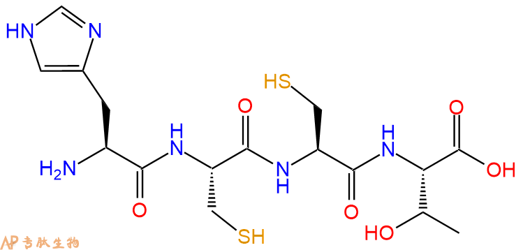 专肽生物产品H2N-His-Cys-Cys-Thr-OH