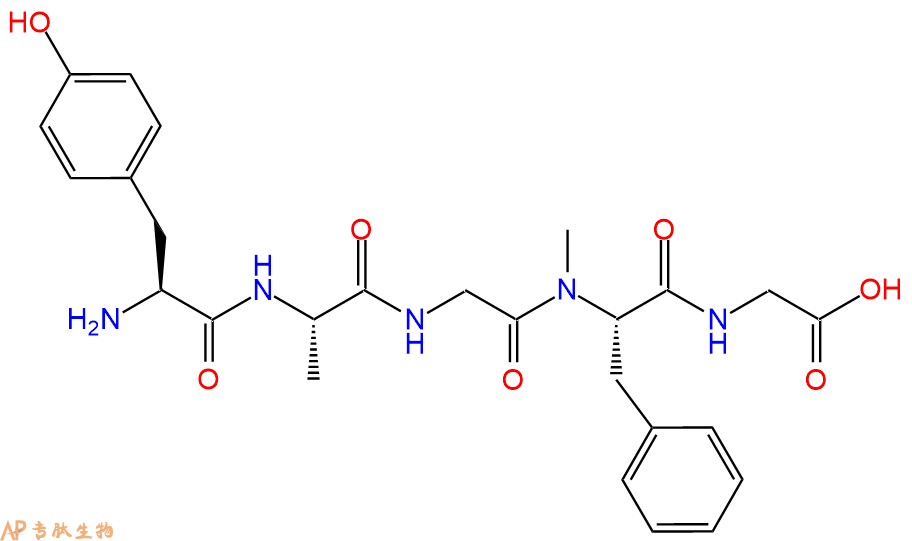 专肽生物产品H2N-Tyr-Ala-Gly-(NMe)Phe-Gly-OH