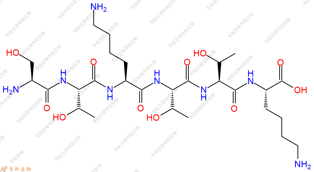 专肽生物产品H2N-Ser-Thr-Lys-Thr-Thr-Lys-OH