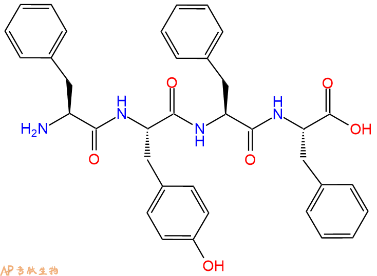 专肽生物产品H2N-Phe-Tyr-Phe-Phe-OH