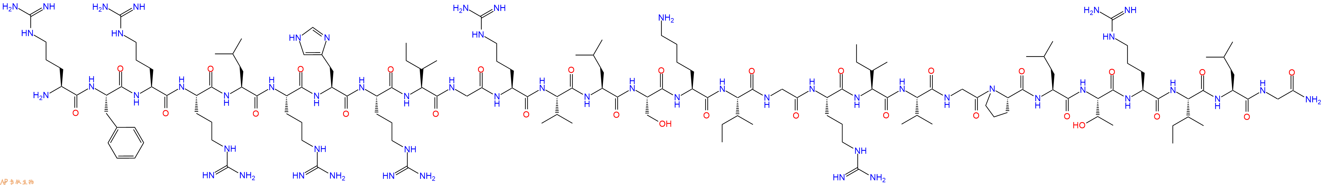 专肽生物产品H2N-Arg-Phe-Arg-Arg-Leu-Arg-His-Arg-Ile-Gly-Arg-Val-Leu-Ser-Lys-Ile-Gly-Arg-Ile-Val-Gly-Pro-Leu-Thr-Arg-Ile-Leu-Gly-CONH2