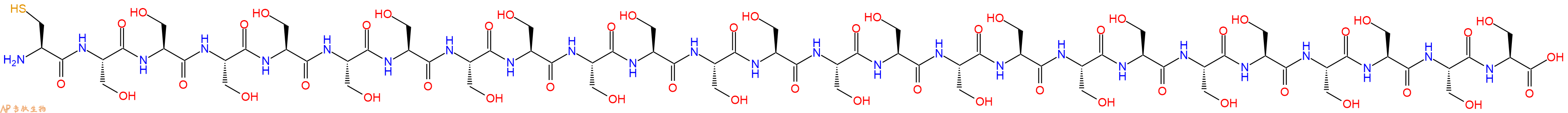 专肽生物产品H2N-Cys-Ser-Ser-Ser-Ser-Ser-Ser-Ser-Ser-Ser-Ser-Ser-Ser-Ser-Ser-Ser-Ser-Ser-Ser-Ser-Ser-Ser-Ser-Ser-Ser-OH