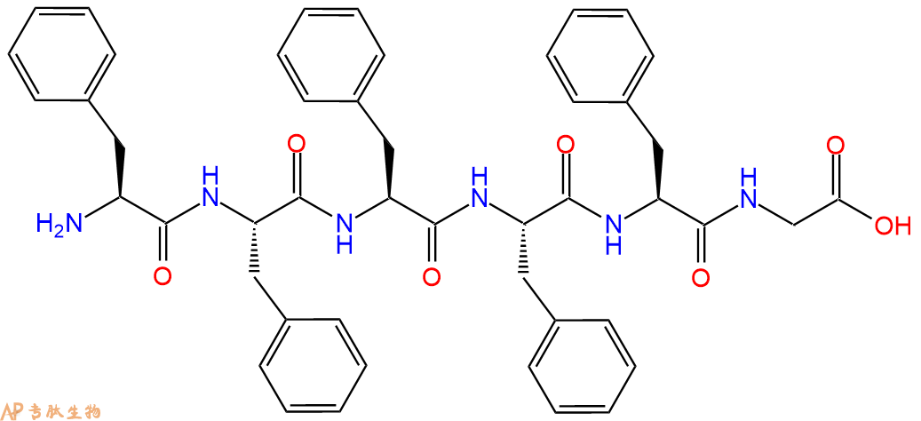 专肽生物产品H2N-Phe-Phe-Phe-Phe-Phe-Gly-OH