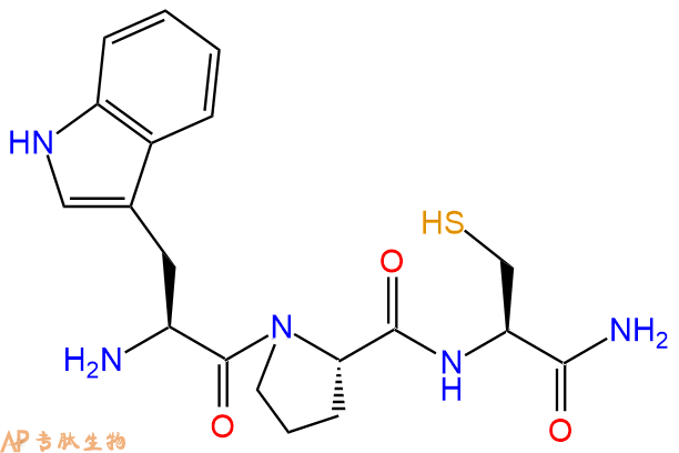 专肽生物产品H2N-Trp-Pro-Cys-CONH2