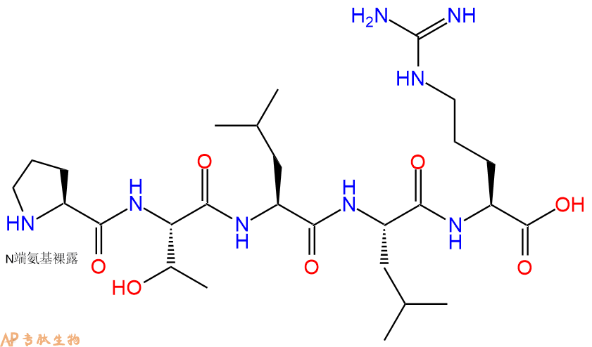 专肽生物产品H2N-Pro-Thr-Leu-Leu-Arg-OH