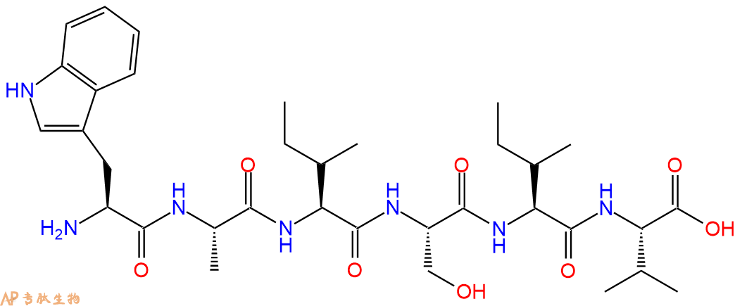 专肽生物产品H2N-Trp-Ala-Ile-Ser-Ile-Val-OH