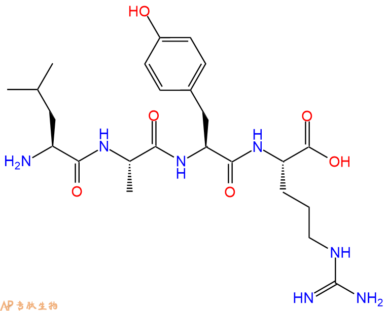 专肽生物产品H2N-Leu-Ala-Tyr-Arg-OH