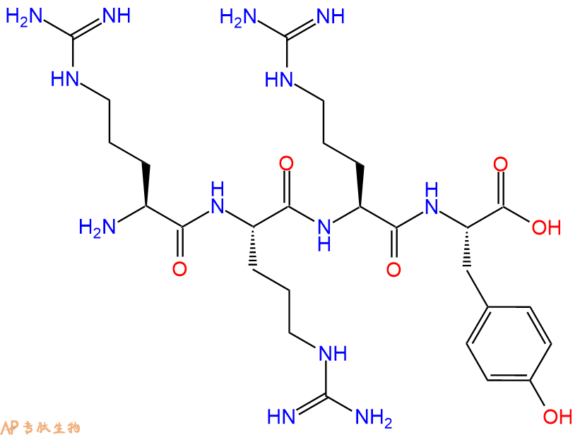 专肽生物产品H2N-Arg-Arg-Arg-Tyr-OH