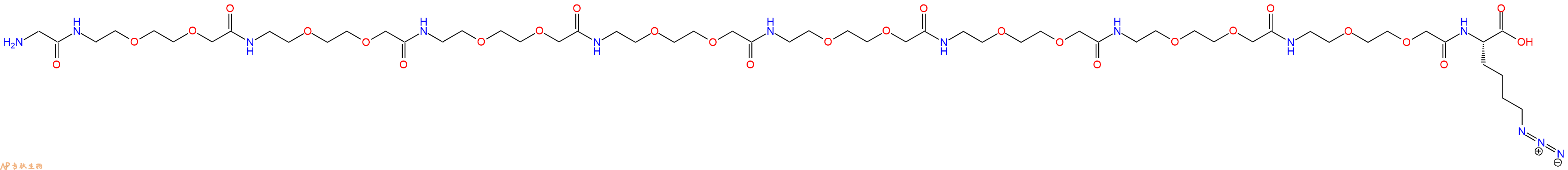专肽生物产品H2N-Gly-AEEA-AEEA-AEEA-AEEA-AEEA-AEEA-AEEA-AEEA-Lys(N3)-OH