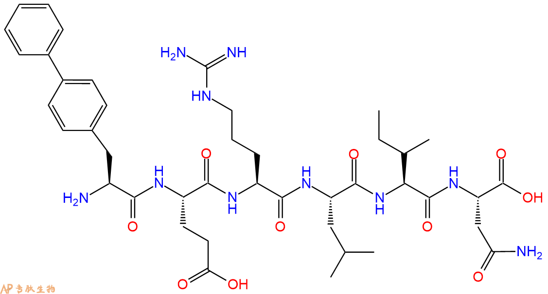 专肽生物产品H2N-Bip-Glu-Arg-Leu-Ile-Asn-OH