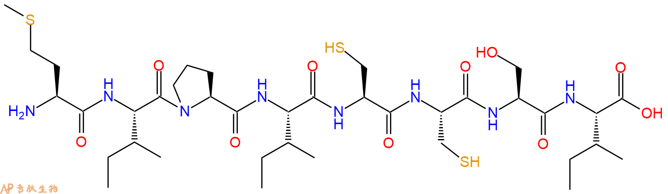 专肽生物产品H2N-Met-Ile-Pro-Ile-Cys-Cys-Ser-Ile-OH