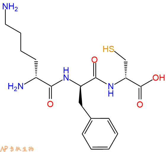 专肽生物产品H2N-DLys-DPhe-DCys-OH