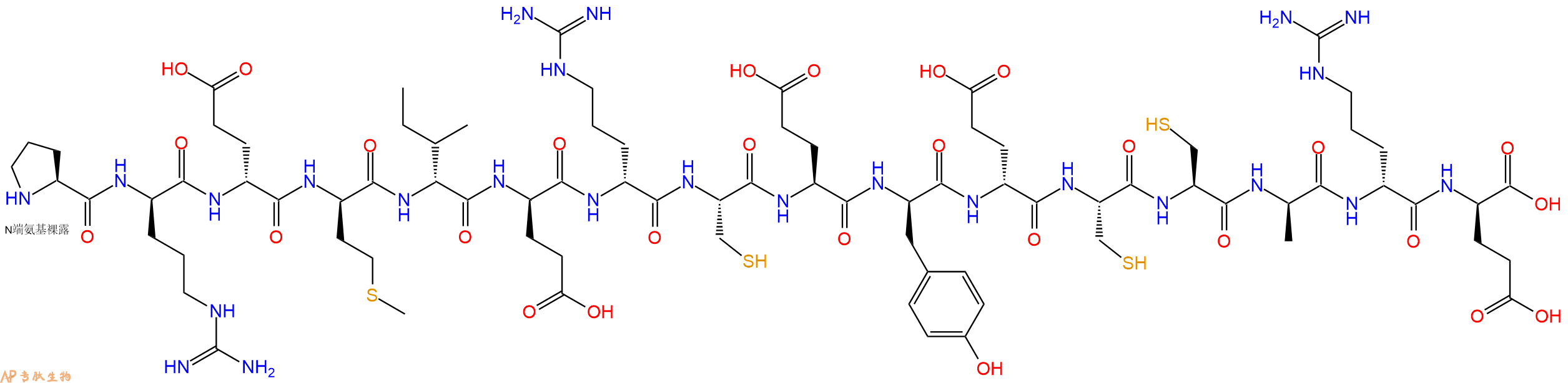 专肽生物产品H2N-Pro-DArg-DGlu-DMet-DIle-DGlu-DArg-Cys-Glu-DTyr-DGlu-Cys-Cys-DAla-DArg-DGlu-OH