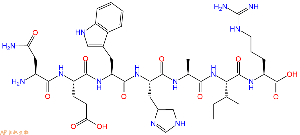 专肽生物产品H2N-Asn-Glu-Trp-His-Ala-Ile-Arg-OH