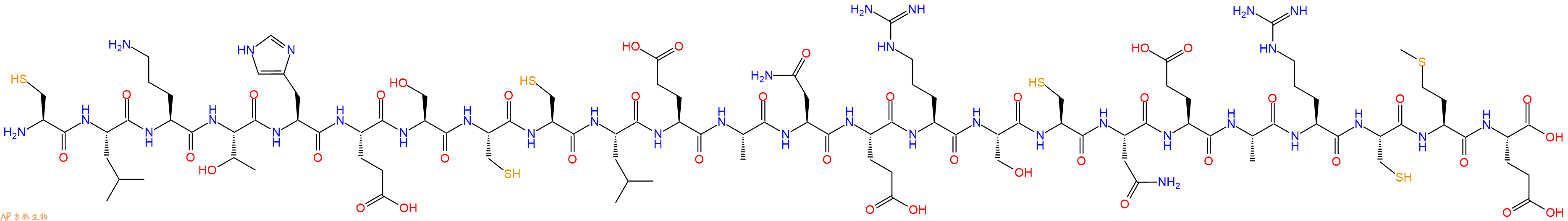 专肽生物产品H2N-Cys-Leu-Orn-Thr-His-Glu-Ser-Cys-Cys-Leu-Glu-Ala-Asn-Glu-Arg-Ser-Cys-Asn-Glu-Ala-Arg-Cys-Met-Glu-OH