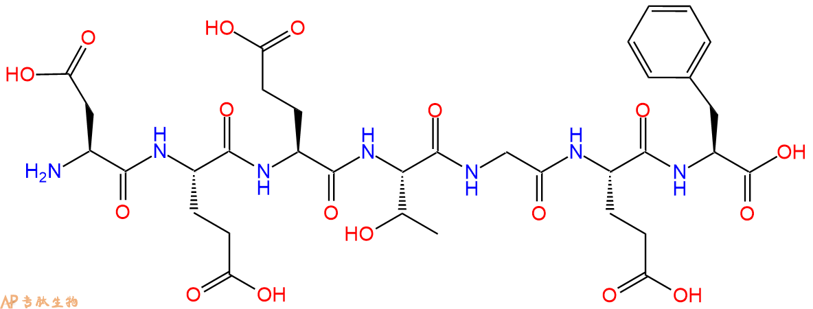 专肽生物产品H2N-Asp-Glu-Glu-Thr-Gly-Glu-Phe-OH