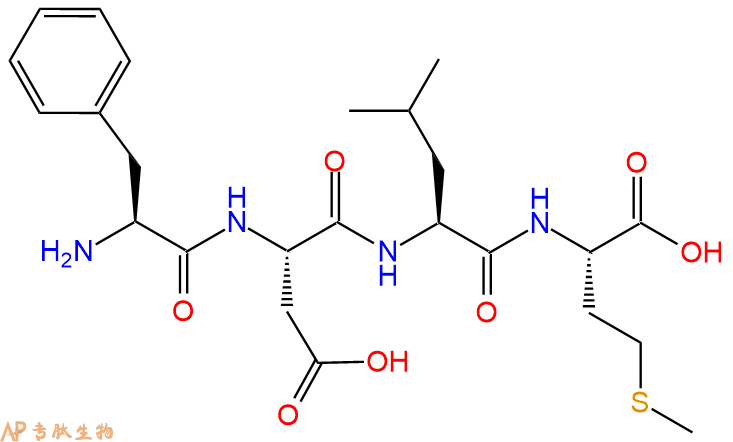 专肽生物产品H2N-Phe-Asp-Leu-Met-OH