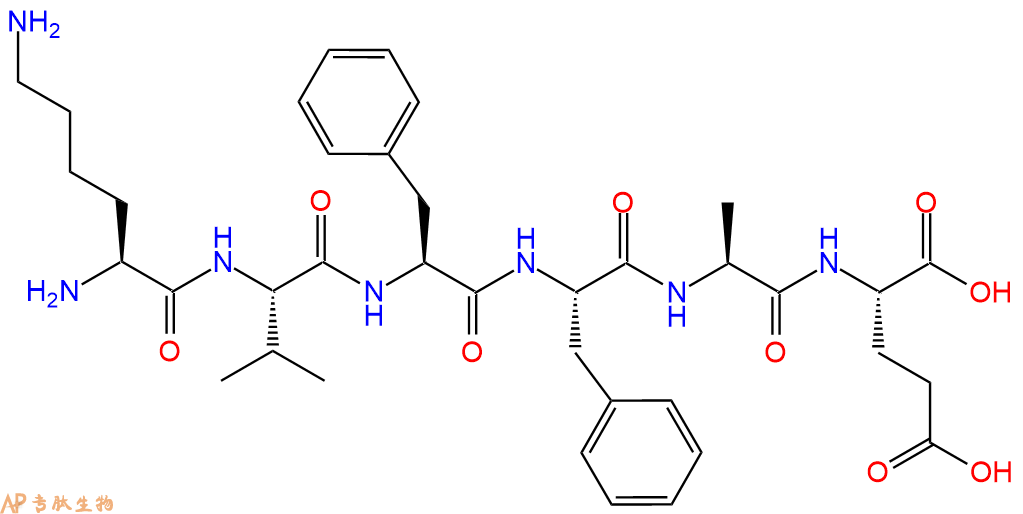 专肽生物产品H2N-Lys-Val-Phe-Phe-Ala-Glu-OH