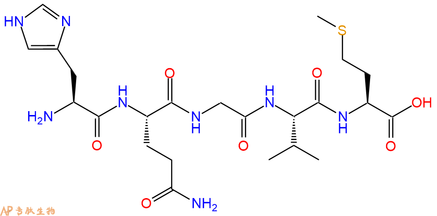 专肽生物产品H2N-His-Gln-Gly-Val-Met-OH