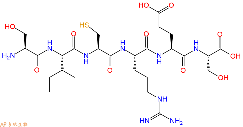 专肽生物产品H2N-Ser-Ile-Cys-Arg-Glu-Ser-OH