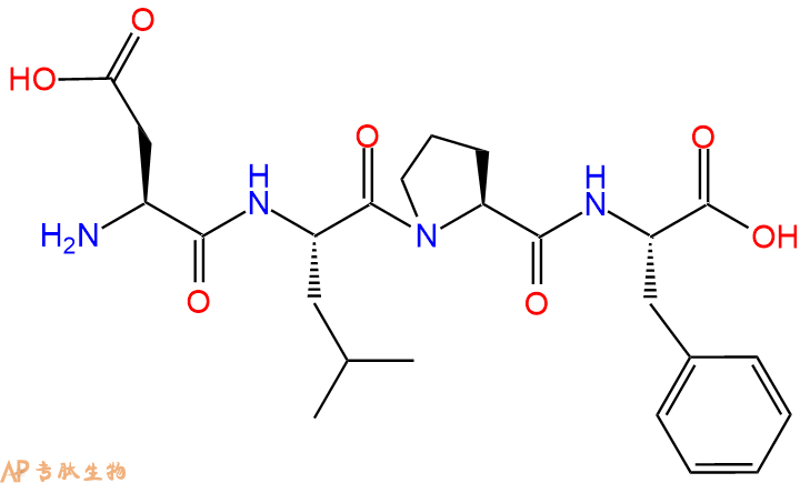 专肽生物产品H2N-Asp-Leu-Pro-Phe-OH