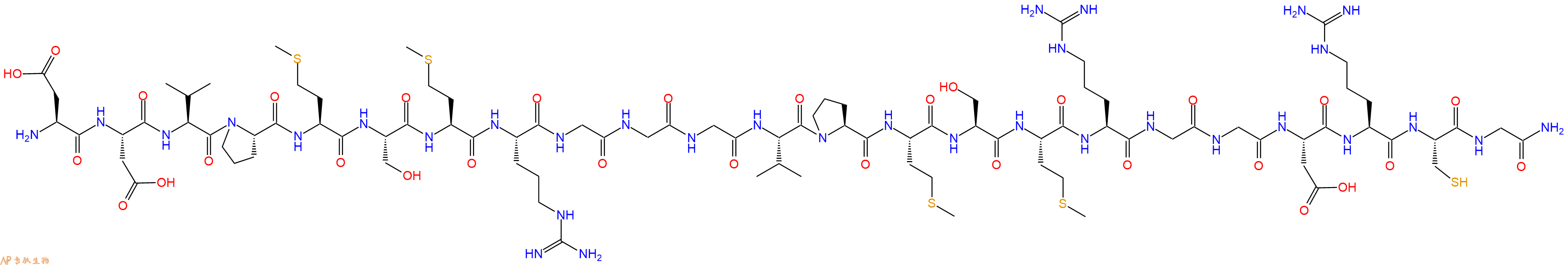 专肽生物产品H2N-Asp-Asp-Val-Pro-Met-Ser-Met-Arg-Gly-Gly-Gly-Val-Pro-Met-Ser-Met-Arg-Gly-Gly-Asp-Arg-Cys-Gly-CONH2