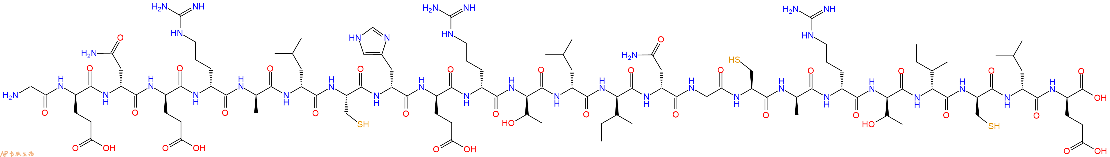 专肽生物产品H2N-Gly-DGlu-DAsn-DGlu-DArg-DAla-DLeu-Cys-DHis-DGlu-DArg-DThr-DLeu-DIle-DAsn-Gly-Cys-DAla-DArg-DThr-DIle-DCys-DLeu-DGlu-OH