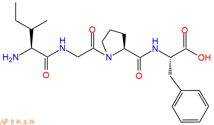 专肽生物产品H2N-Ile-Gly-Pro-Phe-OH