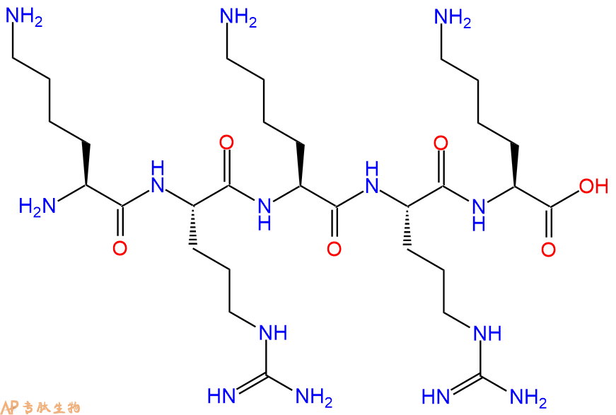 专肽生物产品H2N-Lys-Arg-Lys-Arg-Lys-OH
