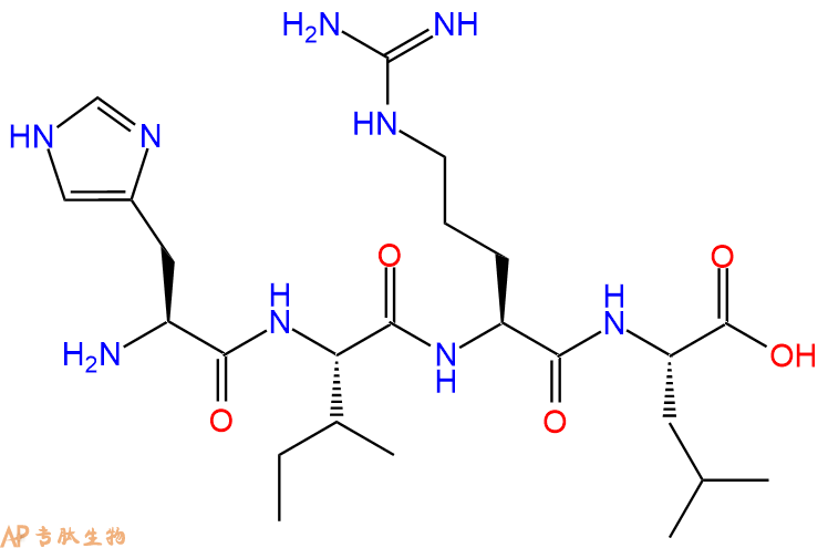专肽生物产品H2N-His-Ile-Arg-Leu-OH