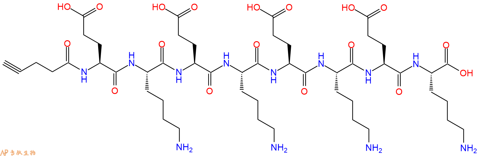 专肽生物产品4Pentynoicacid-Glu-Lys-Glu-Lys-Glu-Lys-Glu-Lys-OH
