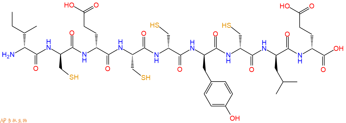 专肽生物产品H2N-DIle-DCys-DGlu-Cys-DCys-DTyr-DCys-DLeu-DGlu-OH