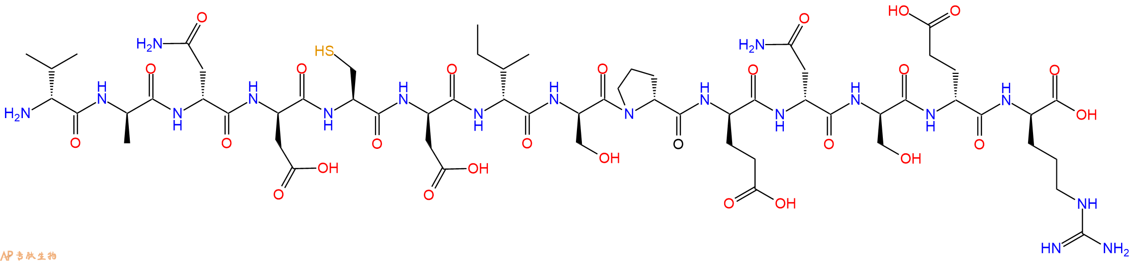 专肽生物产品H2N-DVal-DAla-DAsn-DAsp-Cys-DAsp-DIle-DSer-DPro-DGlu-DAsn-DSer-DGlu-DArg-OH