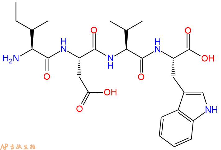 专肽生物产品H2N-Ile-Asp-Val-Trp-OH