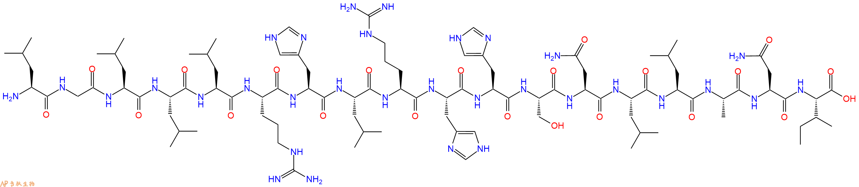 专肽生物产品Cu(2+) 离子亲和肽：LI-18222557-92-8