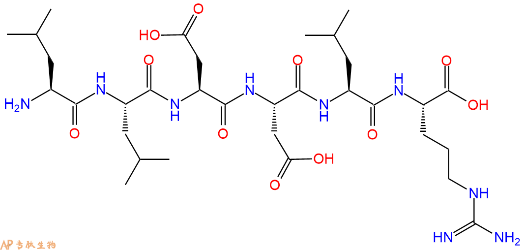 专肽生物产品H2N-Leu-Leu-Asp-Asp-Leu-Arg-OH