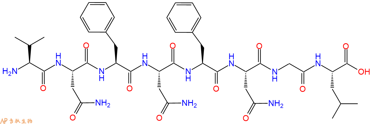 专肽生物产品H2N-Val-Asn-Phe-Asn-Phe-Asn-Gly-Leu-OH