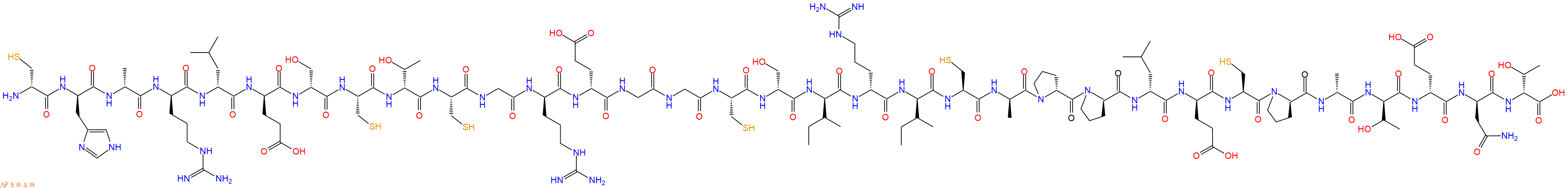 专肽生物产品H2N-DCys-DHis-DAla-DArg-DLeu-DGlu-DSer-Cys-DThr-Cys-Gly-DArg-DGlu-Gly-Gly-Cys-DSer-DIle-DArg-DIle-Cys-DAla-DPro-DPro-DLeu-DGlu-Cys-DPro-DAla-DThr-DGlu-DAsn-DThr-OH