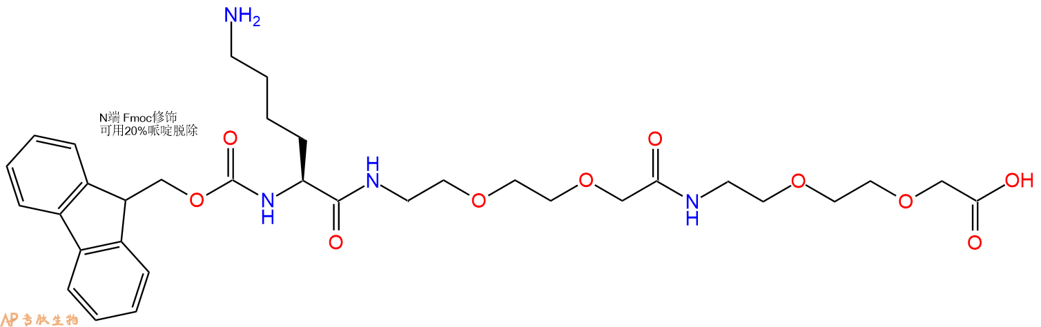 专肽生物产品Fmoc-Lys-AEEA-AEEA-OH
