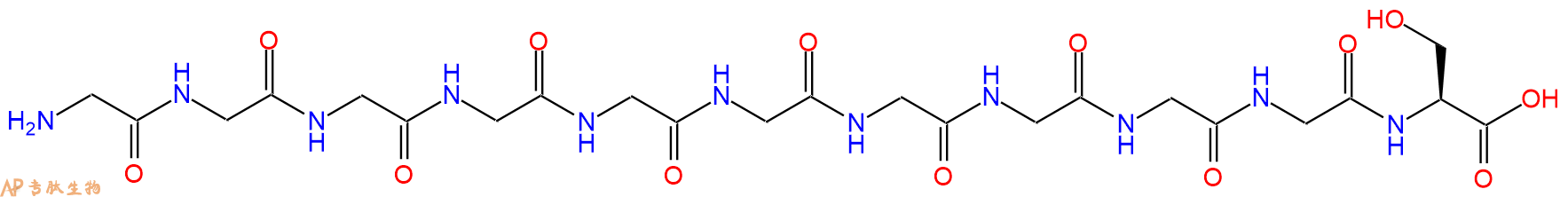 专肽生物产品H2N-Gly-Gly-Gly-Gly-Gly-Gly-Gly-Gly-Gly-Gly-Ser-OH