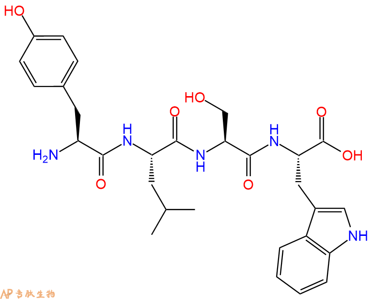 专肽生物产品H2N-Tyr-Leu-Ser-Trp-OH