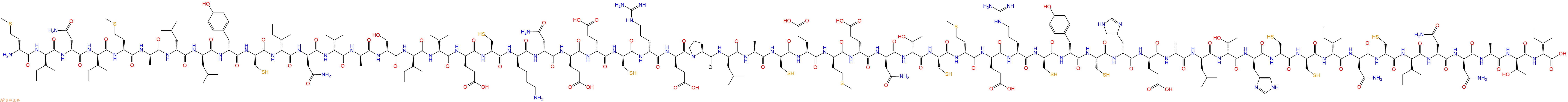专肽生物产品H2N-DMet-DIle-DAsn-DIle-DMet-DAla-DLeu-DLeu-DTyr-Cys-DIle-DAsn-DVal-DAla-DSer-DIle-DVal-DGlu-Cys-DLys-DAsn-DGlu-DGlu-Cys-DArg-DGlu-DPro-DLeu-DAla-DCys-DGlu-DMet-DGlu-DAsn-DThr-Cys-DMet-DGlu-DArg-DCys-DTyr-Cys-DHis-DGlu-DAla-DLeu-DThr-DHis-Cys-DCys-DIle-DAs