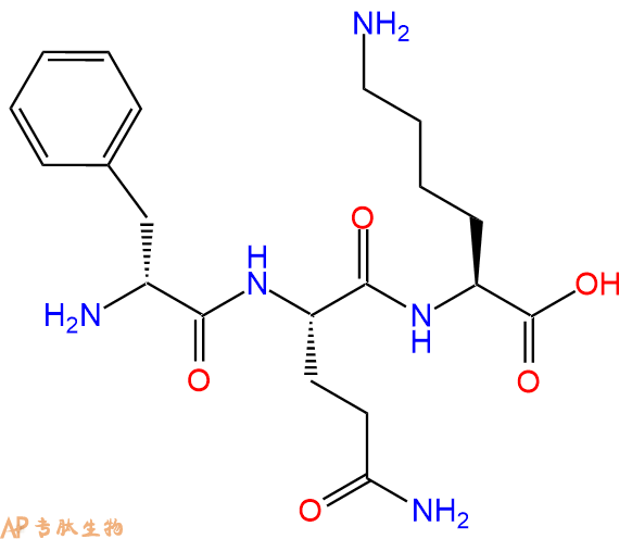 专肽生物产品H2N-DPhe-Gln-Lys-OH