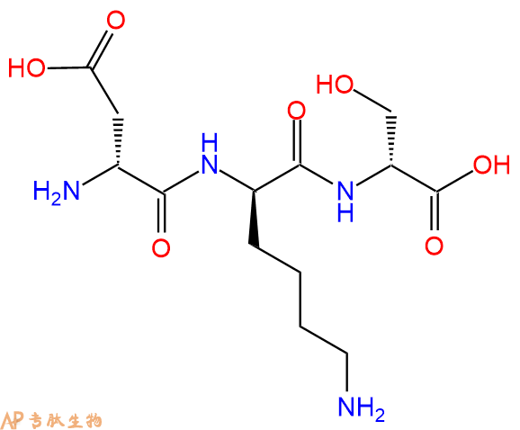 专肽生物产品H2N-DAsp-DLys-DSer-OH