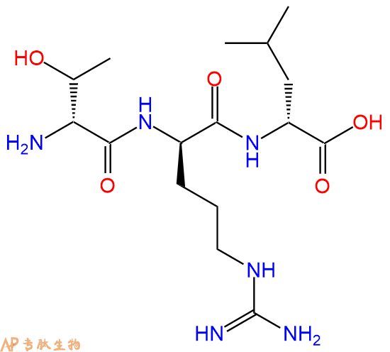 专肽生物产品H2N-DThr-DArg-DLeu-OH