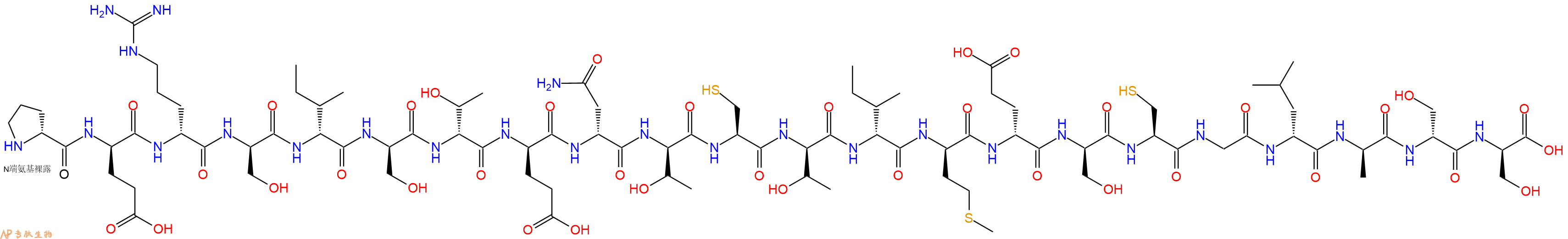 专肽生物产品H2N-DPro-DGlu-DArg-DSer-DIle-DSer-DThr-DGlu-DAsn-DThr-Cys-DThr-DIle-DMet-DGlu-DSer-Cys-Gly-DLeu-DAla-DSer-DSer-OH