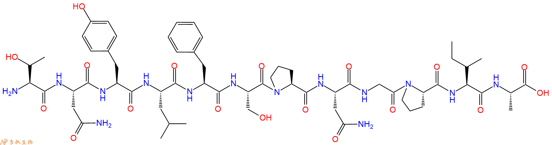 专肽生物产品EphB受体靶向肽：TNYL