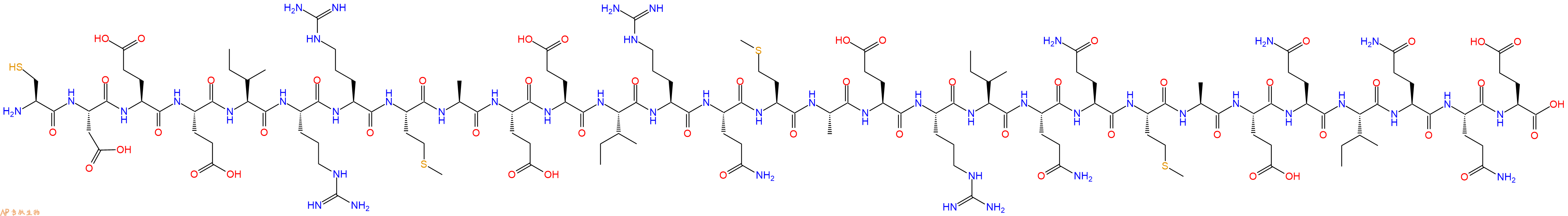 专肽生物产品H2N-Cys-Asp-Glu-Glu-Ile-Arg-Arg-Met-Ala-Glu-Glu-Ile-Arg-Gln-Met-Ala-Glu-Arg-Ile-Gln-Gln-Met-Ala-Glu-Gln-Ile-Gln-Gln-Glu-OH