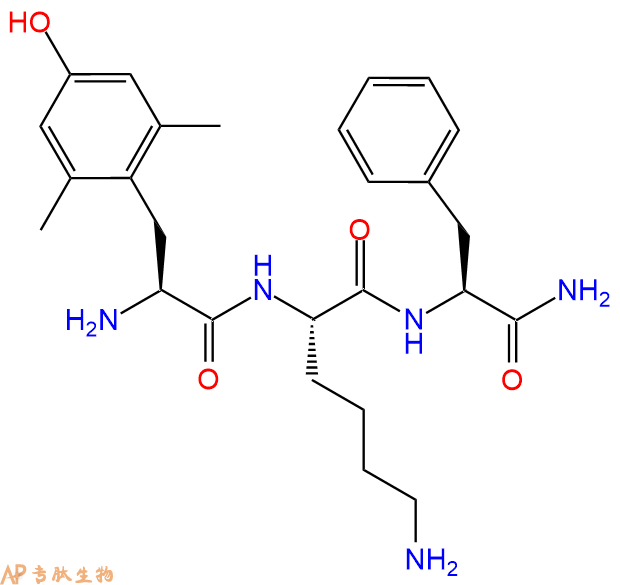 专肽生物产品H2N-Dmt-Lys-Phe-CONH2